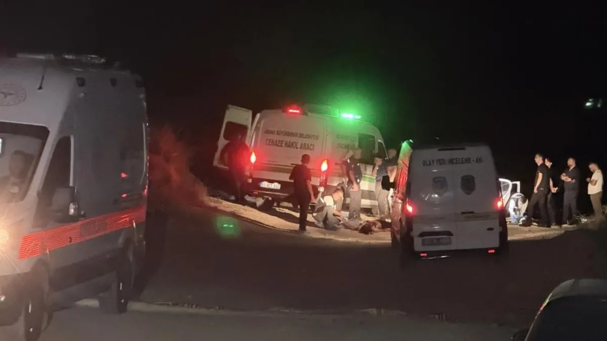 Adana'da 1'i kadın 3 kişi vurularak öldürüldü: Şüpheli yakalandı