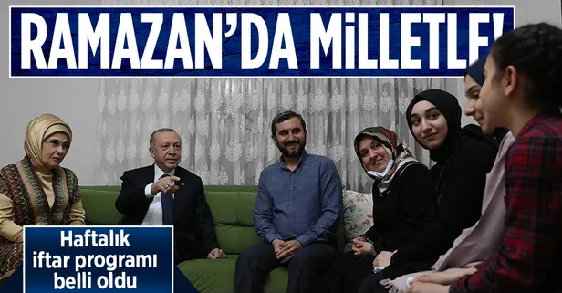 Başkan Erdoğan'ın haftalık iftar programı belli oldu! Vekiller, öğretmenler, polis ve jandarmalar...