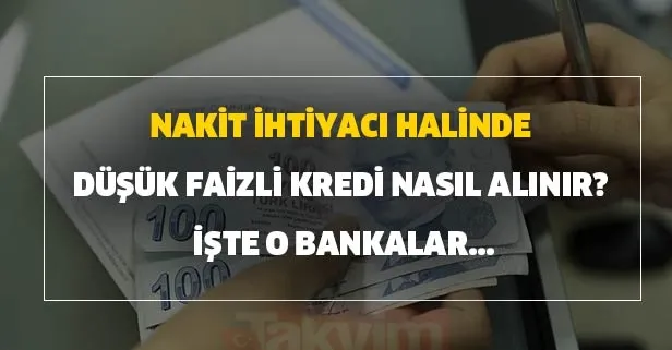Nakit ihtiyacı halinde düşük faizli kredi nasıl alınır? SGK ve Bağkur'lu emekliye müjde! İşte o bankalar...