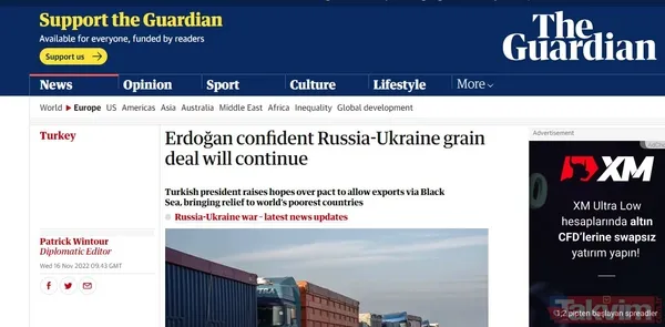 Erdoğan G20 Zirvesi'ne damga vurdu! Dünya basını tahıl anlaşması sözlerini manşetlere böyle taşıdı: Umutları artırıyor! - 3