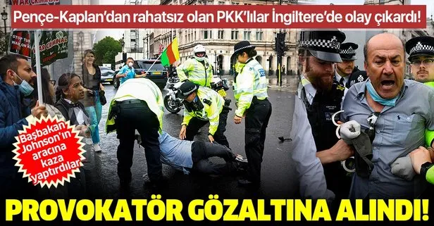 Son dakika: İngiltere’de Başbakan Johnson’ın aracına kaza yaptıran PKK’lı gözaltına alındı