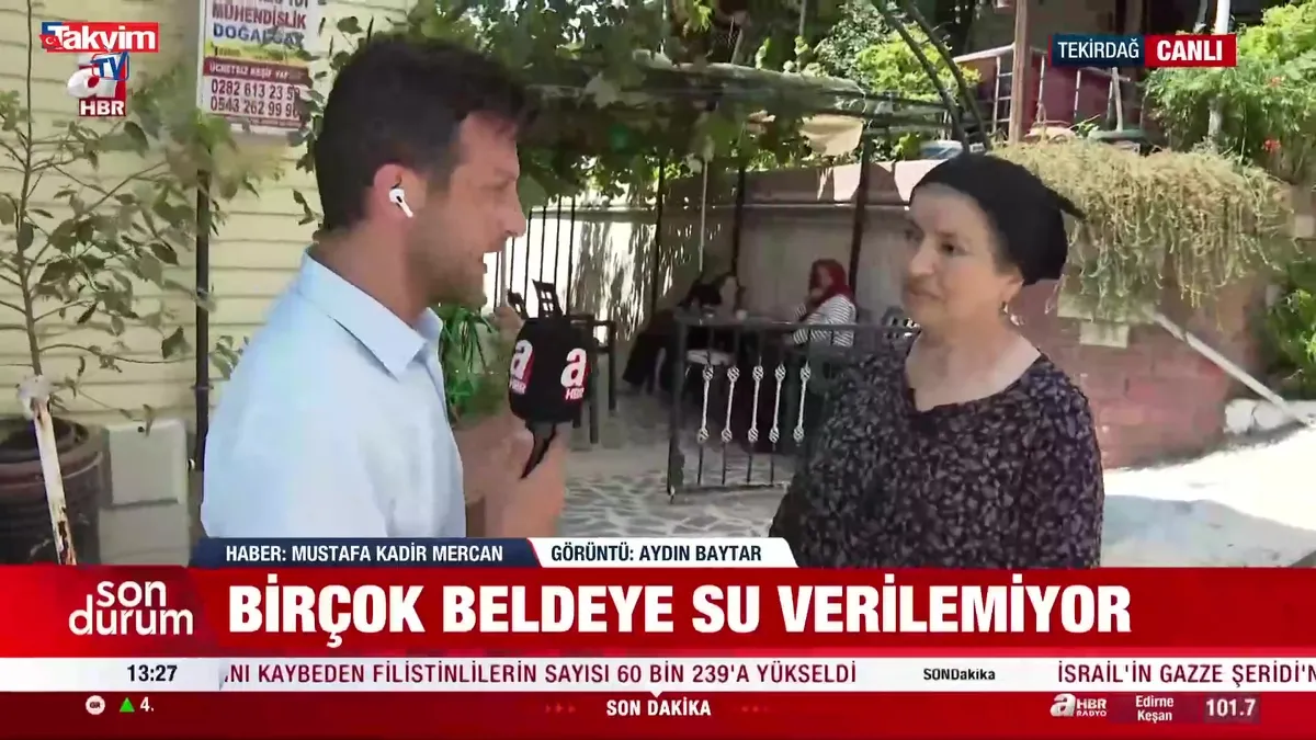 Tekirdağ'da su krizi