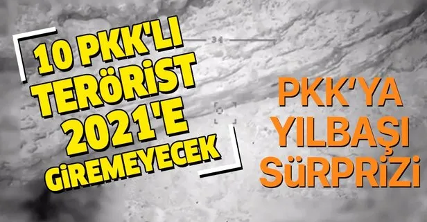 Son dakika: 10 PKK’lı terörist 2021’e giremeyecek
