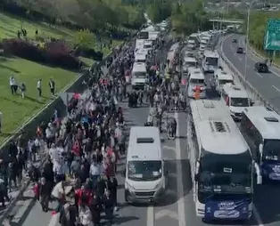 'Yüzyılın Mitingi'ne milli irade damgası! Başkan Erdoğan için Atatürk Havalimanı'na akın ettiler: Yollar doldu taştı yürüyerek gidenler bile oldu