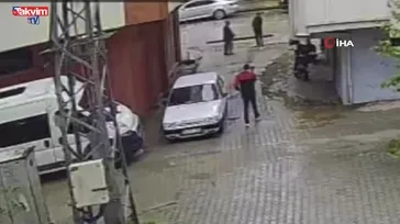 Sokakta kuzen dehşeti! Vurulma anı kamerada