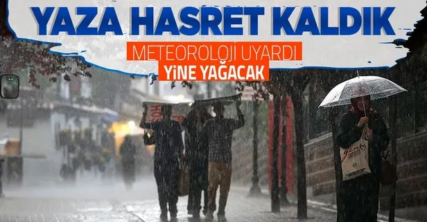 Meteorolojiden o illere peş peşe uyarı: Şiddetli sağanak yağış geliyor! HAVA DURUMU