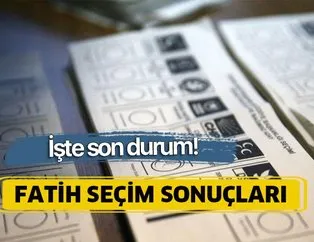 23 Haziran Fatih İstanbul seçim sonuçları