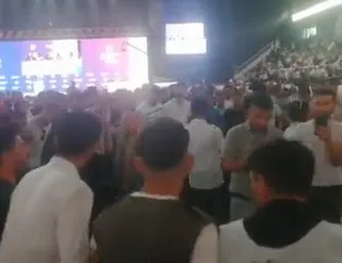 HDP kongresinde terörist elebaşı Öcalan’a destek