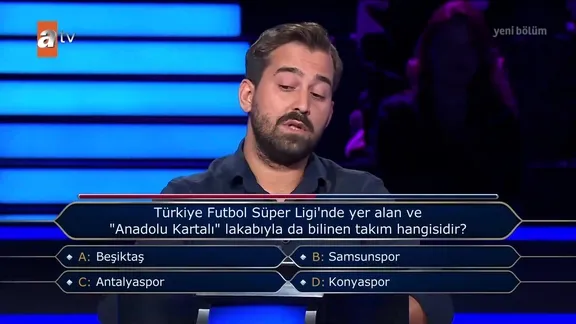 Milyoner'e damga vuran ''Anadolu Kartalı'' sorusu