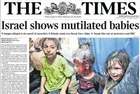İsrail Gazze'de çocukları katlederken İngiliz The Times'tan skandal manşet! Filistinli çocukları İsrailli çocuklar gibi gösterdiler!