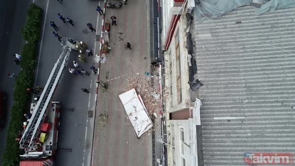 Güngören son dakika haberi! Merter'de çatıdan kopan parça kaldırıma düştü: "Bomba sesi gibiydi, büyük panik yaşadık" - 5