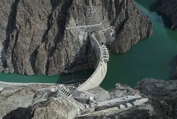 Yusufeli Barajı’nda su seviyesinde son 70 metre