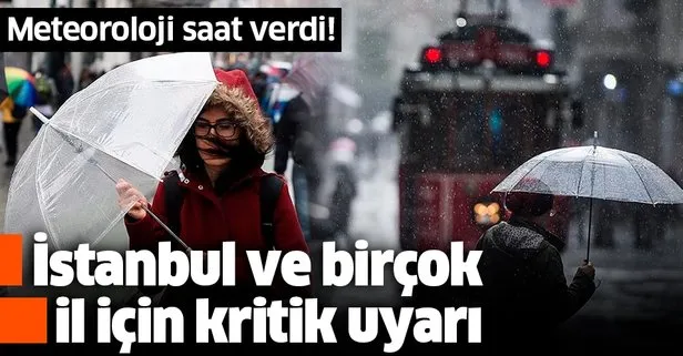 HAVA DURUMU | Meteorolojiden o illere kuvvetli yağış ve rüzgar uyarısı | 19 Kasım İstanbul’da hava nasıl olacak?
