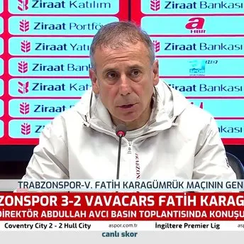 Trabzonspor Teknik Direktörü Abdullah Avcı’dan önemli açıklamalar! Final için bir adım attık ama daha bitmedi