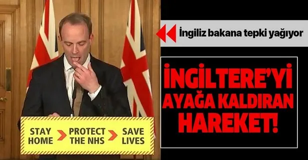 İngiltere Dışişleri Bakanı Dominic Raab’ın o hareketi büyük tepki çekti!