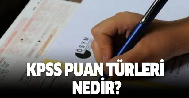 KPSS puan türleri nedir?