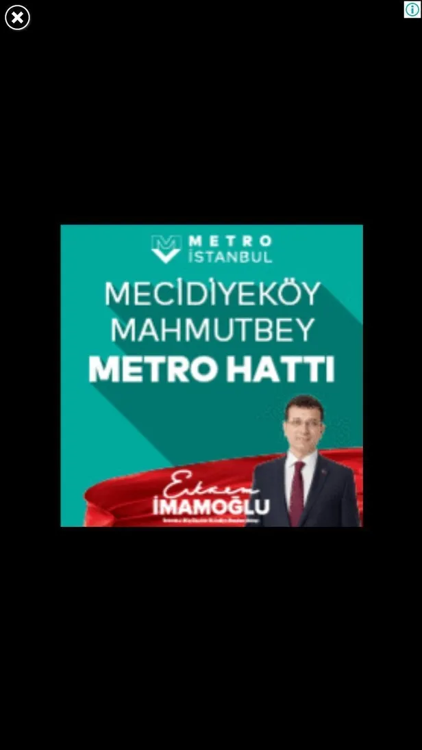 CHP'nin adayı Ekrem İmamoğlu, İBB tarafından test sürüşleri dahi tamamlanan 'Mahmutbey-Mecidiyeköy Metro hattı' yalanını sürdürmeyi devam ediyor-1