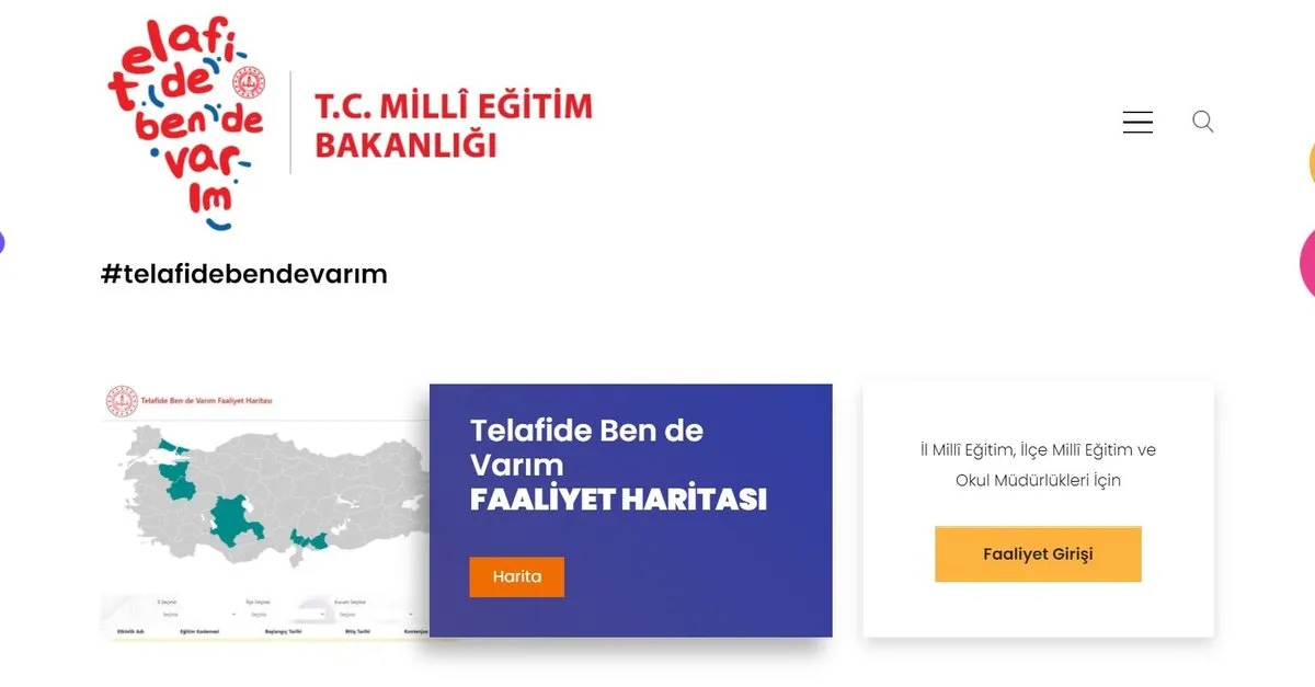 telafide ben de varim basvuru nasil yapilir meb telafide ben de varim ogrenci ve ogretmen basvuru ekrani takvim
