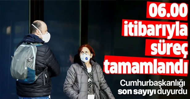Cumhurbaşkanı Yardımcısı Fuat Oktay rakam vererek duyurdu: 06.00 itibarıyla tamamlandı
