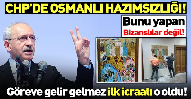 CHP'li Bilecik Belediye Başkanı Semih Şahin'in ilk işi Osmanlı figürlerini kazımak oldu!