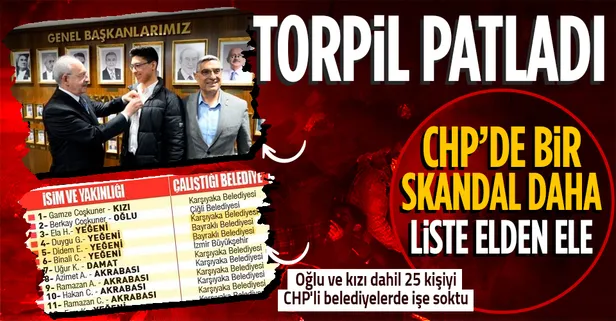 'Liyakat' lafta 'yandaşlar' kadroda! CHP'de bir torpil daha patladı: Sedrettin Coşkuner oğlu ve kızı dahil 25 kişiyi CHP'li belediyelerde işe soktu