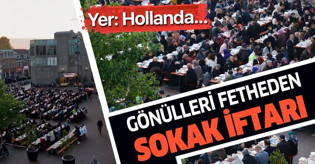 Hollanda'da "Cami Meydanı"nda sokak iftarı