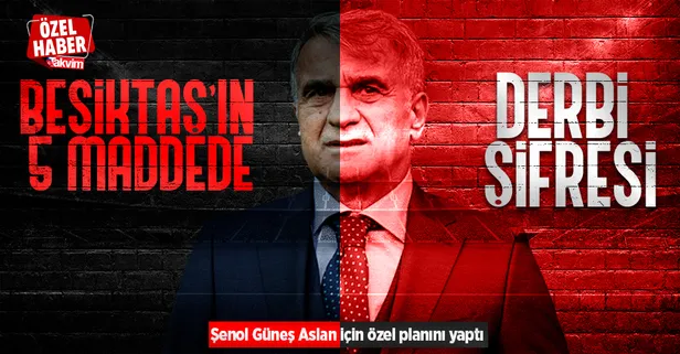 Beşiktaş’ın 5 maddede derbi şifresi! Şenol Güneş Galatasaray derbisi için özel planını yaptı