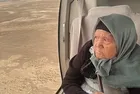 82 yaşındaki Kezban teyze ilk kez helikopterle uçtu
