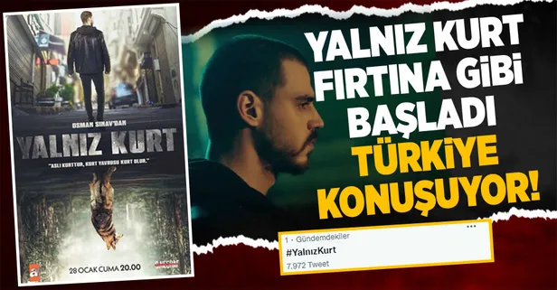 Yalnız Kurt fırtına gibi giriş yaptı! Trend listesini altüst etti: 1. sırada