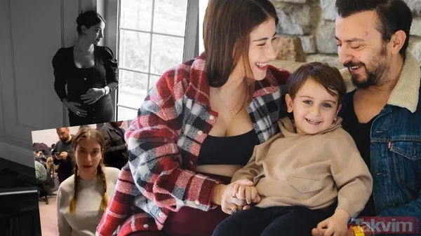 Karnı burnunda haliyle depremzedeler için kolları sıvamıştı! Hazal Kaya ikinci kez anne oldu! İşte Leyla Süreyya bebek - 1