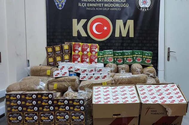 Bursa'da kaçak tütün operasyonu