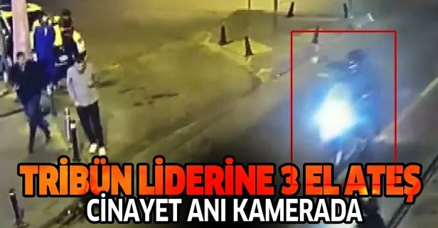 Güngören’de Ultraslan tribün liderlerinden ’İkiz Gökhan’ın öldürüldüğü silahlı saldırı kamerada