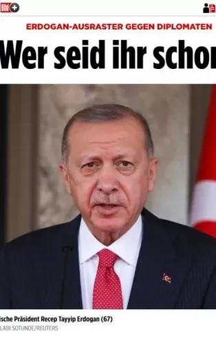 Alman Bild gazetesinden Başkan Erdoğan için hadsiz ifadeler! Kuyruk acıları: Osman Kavala