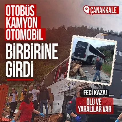 Çanakkale’de feci kaza! Ölü ve yaralılar var
