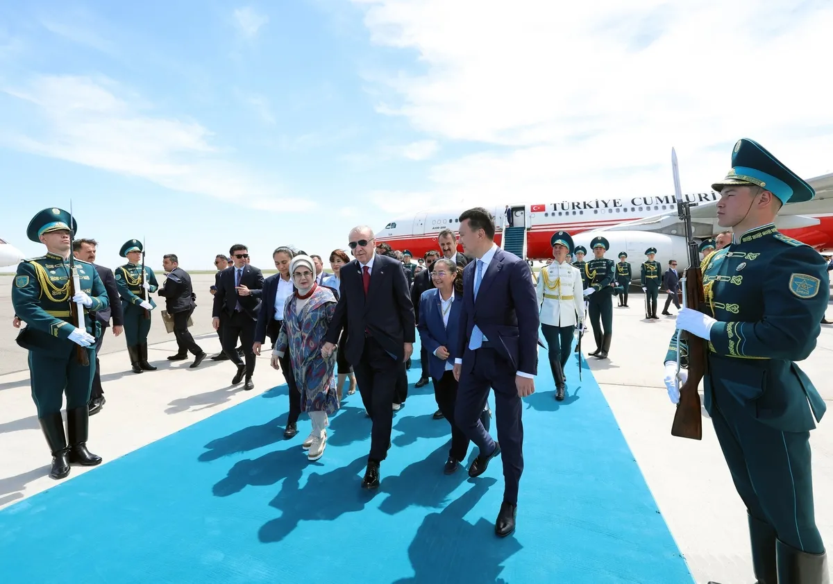 BAŞKAN ERDOĞAN TÜRKİSTAN'DA -1