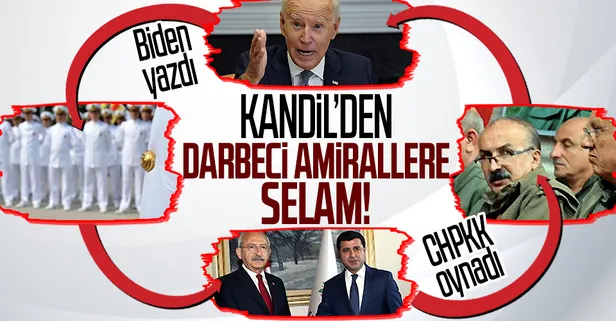 Eli kanlı terör örgütü PKK'nın elebaşlarından darbeci amirallere selam!