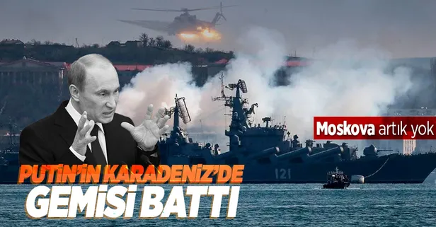 Rusya Savunma Bakanlığı duyurdu: Moskova kruvazörü battı