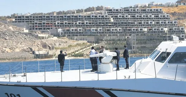 Bodrum'daki o projenin rezidans kısmındaki blokları yıkılıyor