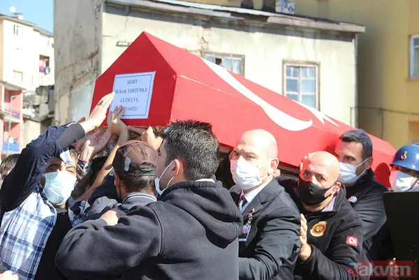 Tunceli'de PKK ile çıkan çatışmada şehit olan asker Burak Tortumlu, Erzurum’da son yolculuğuna uğurlandı - 2