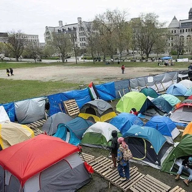 Kanada’daki McGill Üniversitesi öğrencileri Filistin’e destek kamp yerleşkesine çadır kurdu! Üniversiteden skandal girişim