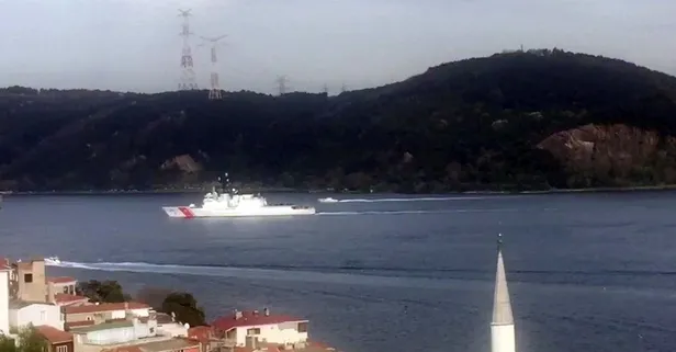 ABD Sahil Güvenlik gemisi İstanbul Boğazı’ndan geçerek Karadeniz'e yol aldı