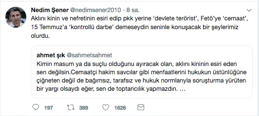 Aynı koğuşta yatan Nedim Şener ile Ahmet Şık birbirine girdi!-2