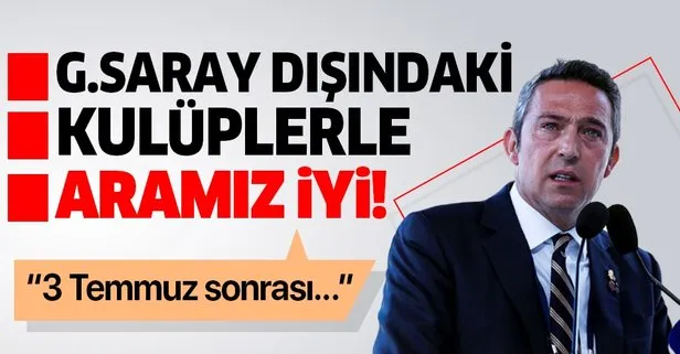Fenerbahçe Başkanı Ali Koç: Galatasaray dışındaki kulüplerle aramız iyi