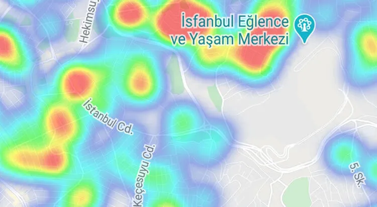 İstanbul'un güncel koronavirüs yoğunluk haritası! İşte ilçe ilçe İstanbul koronavirüs vaka haritası | Hayat Eve Sığar - 20