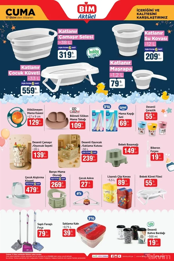 BİM 17 Ekim 2025 kataloğu yayımlandı: Bu hafta ev elektroniği ve bebek ürünlerinde indirim - 9