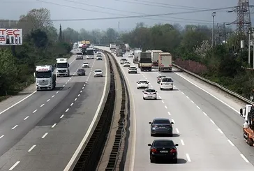 Tatilciler dönüyor! Tekirdağ-İstanbul yolunda yoğunluk var