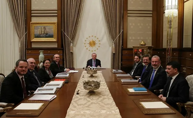 Son dakika: Türkiye Varlık Fonu AŞ Yönetim Kurulu Toplantısı, Başkan Erdoğan başkanlığında gerçekleştirildi-1