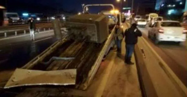 İstanbul trafiğini kilitleyen kaza!