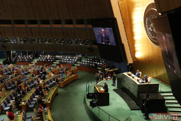 Dünya, Başkan Recep Tayyip Erdoğan'ı izledi! İşte BM'deki tarihi konuşmadan kareler... - 25