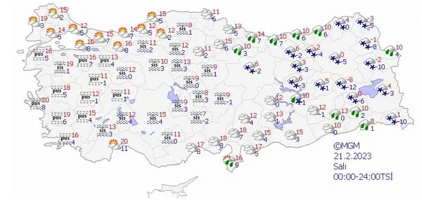 HAVA DURUMU | Meteorolojiden o bölgeye çok kritik uyarı! Çok kuvvetli geliyor | 19-23 Şubat 2023-13